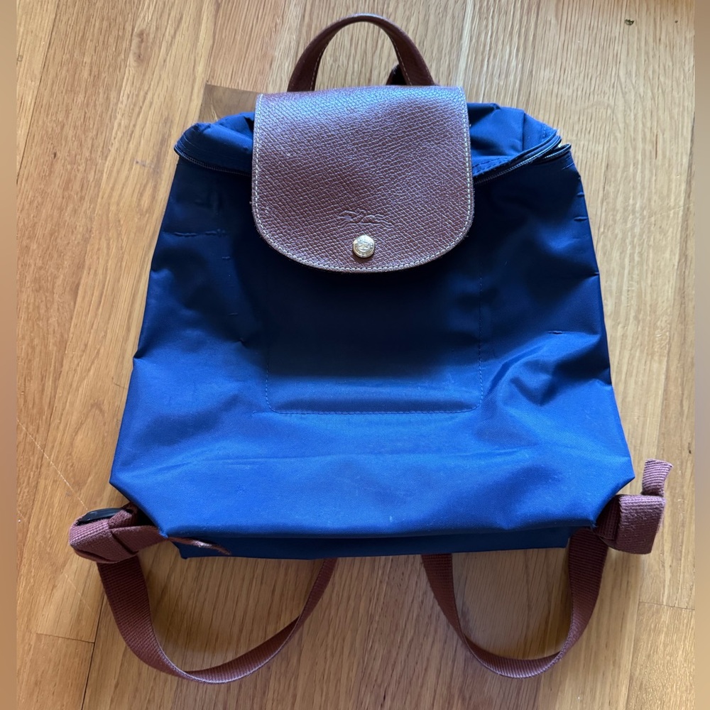 Navy Longchamp Backpack - image 1
